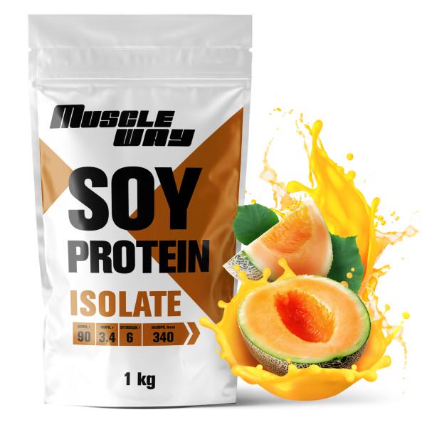 Изолят соевого протеина MuscleWay 90% в порошке Дыня на 30 порций 1 кг (21-125-soy-mw-rs1.d)