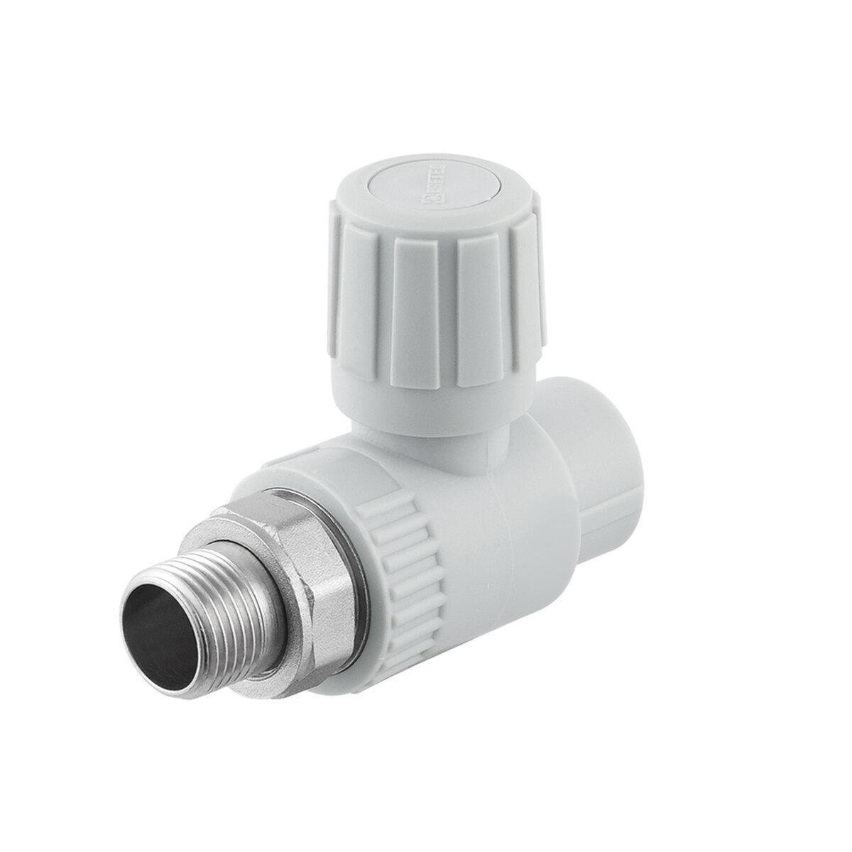 Кран радіаторний прямий PPR Raftec RSRV2001 20 мм 1/2" (SW-99505)