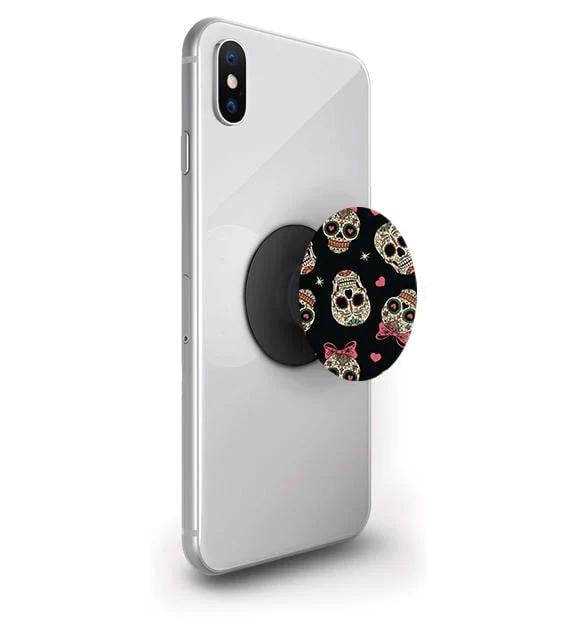 Попсокет для телефону PopSockets Черепа Чорний (pop181)