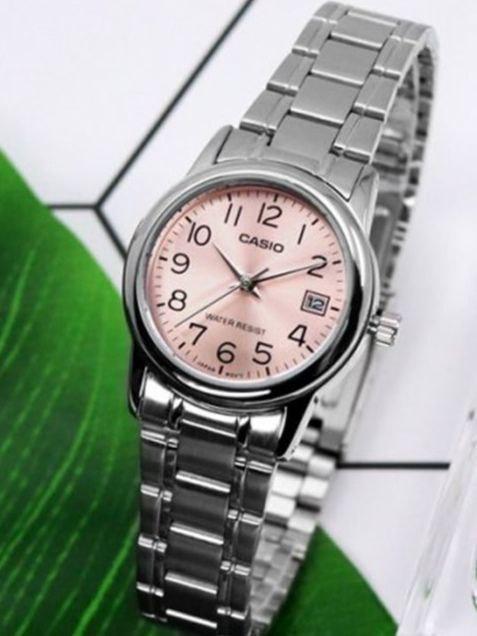 Наручные часы женские Casio LTP-V002D-4B Timeless Collection Lady Timeless Collection Розовый (2822658422)