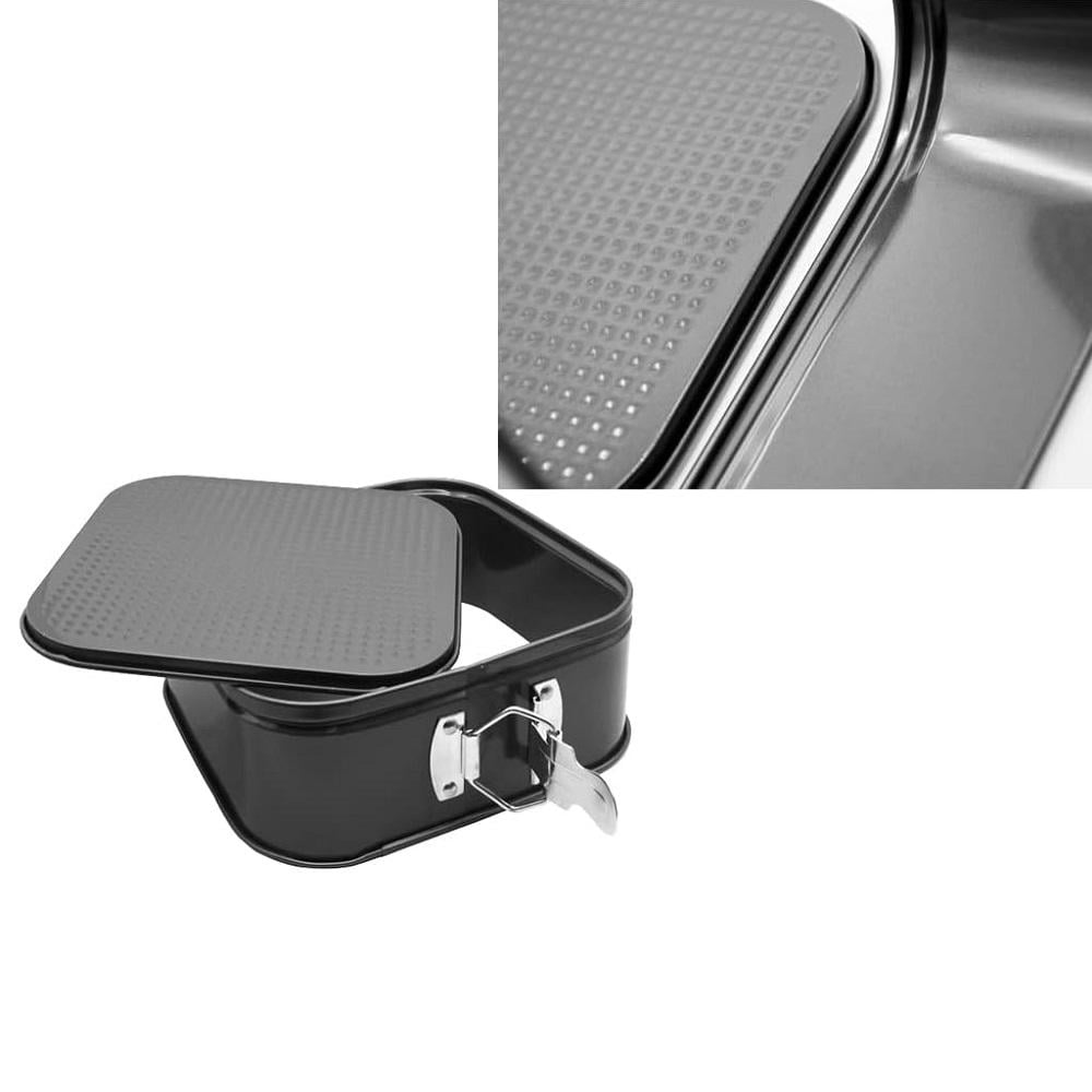 Форма для выпечки раздвижная Квадрат из углеродистой стали 26х26х7 см (30470414) - фото 4