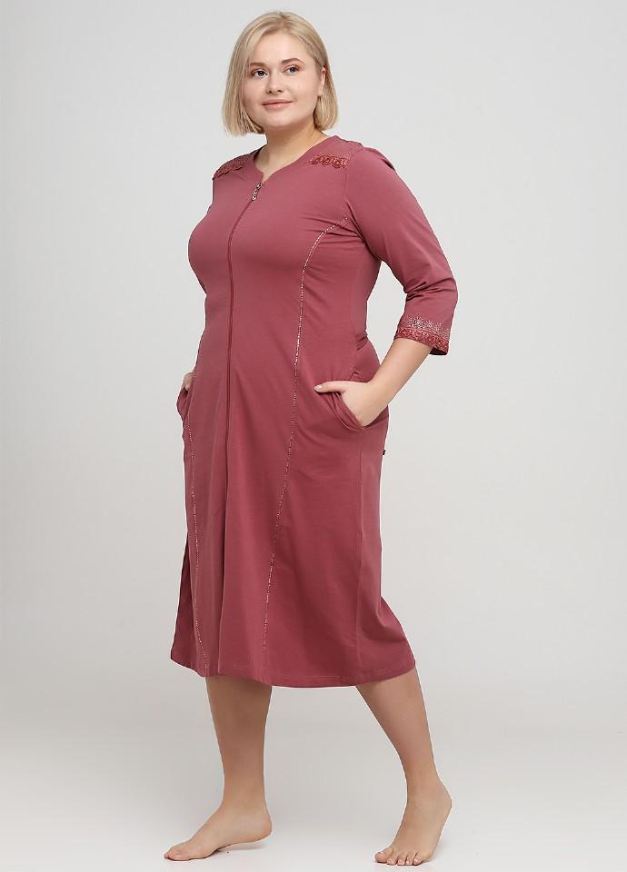 Халат Wild Love XL темно Пудровый (82471)