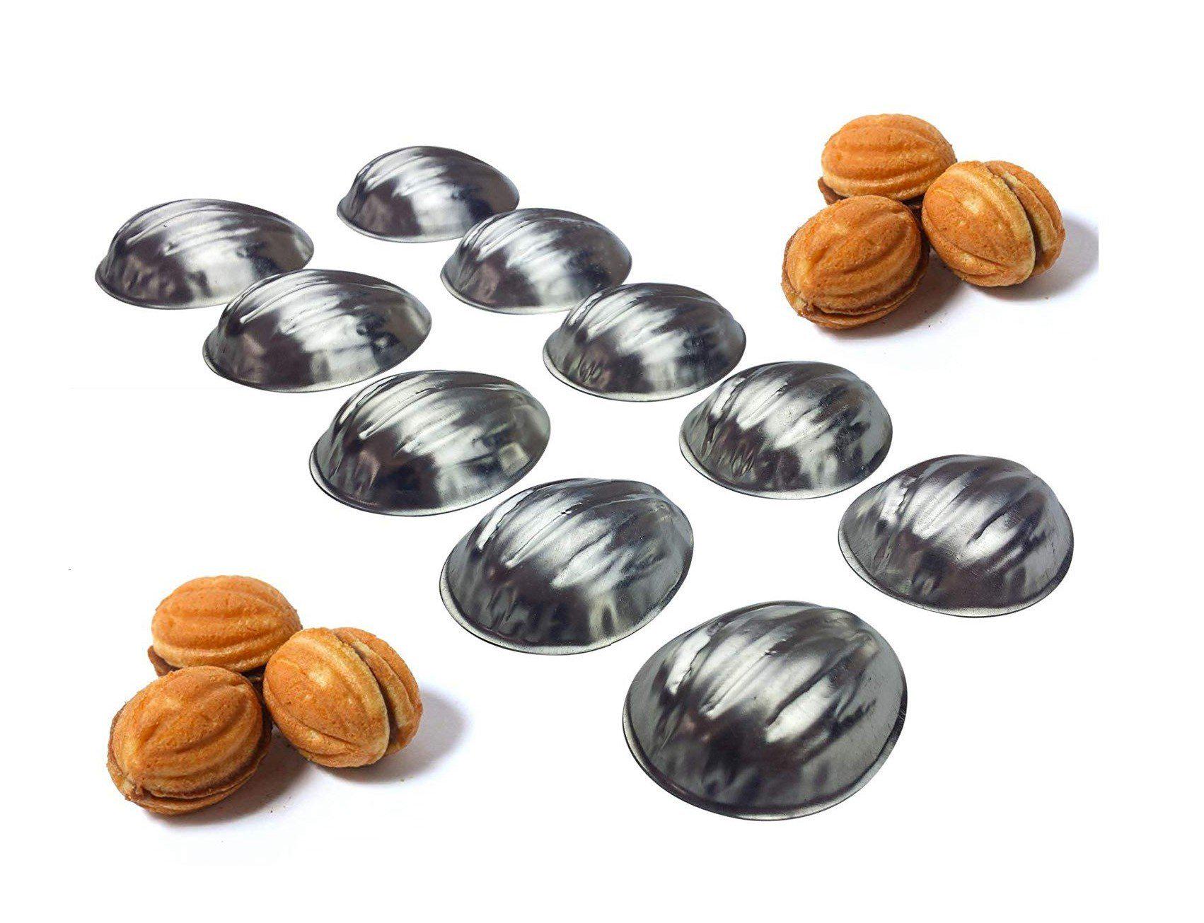 Форми для випічки печива «Горішки» /10 штук/ Форми для випічки печива «Горішки» /10 штук/