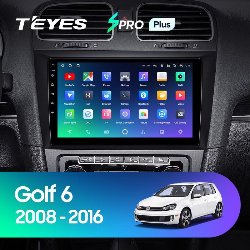 Автомагнитола штатная Teyes для Volkswagen Golf 6 2006-2018 SPRO-PLUS 3+32G Wi-Fi (1406922885) - фото 2