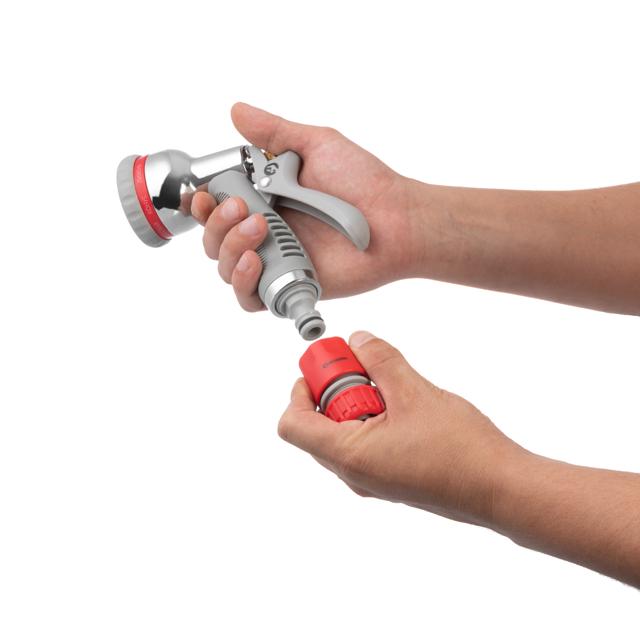Пистолет для полива 8-ми функциональный хромированный - фото 3 Пистолет для полива 8-ми функциональный хромированный - фото 3