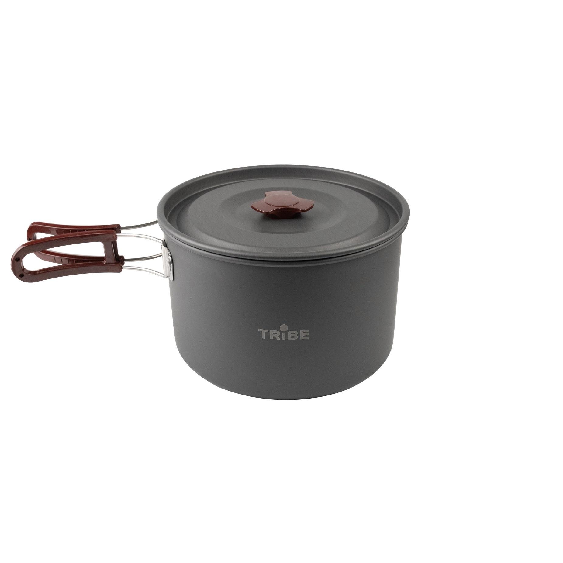 Котелок со складными ручкамиTribe Pot Alu алюминиевый 3 л (T-FH-0015-grey) - фото 1 Котелок со складными ручкамиTribe Pot Alu алюминиевый 3 л (T-FH-0015-grey) - фото 1
