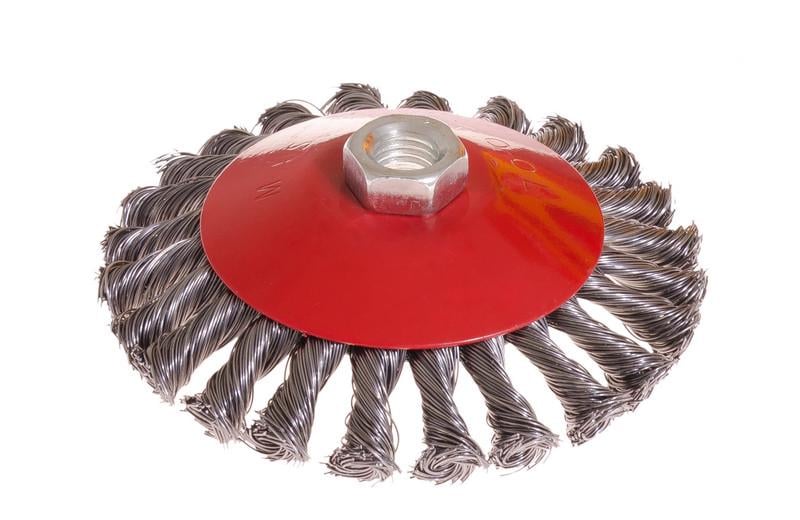 Щітка конусна Mastertool з плетеного дроту 125 м (19-8012)