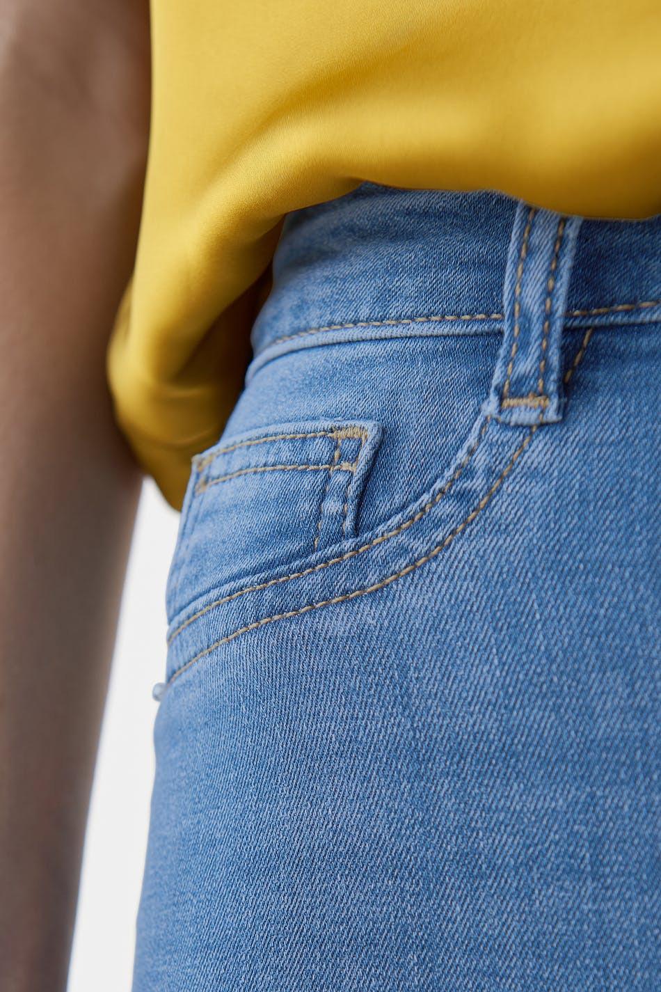 Джинсы Gina tricot 69765П L Голубой - фото 2