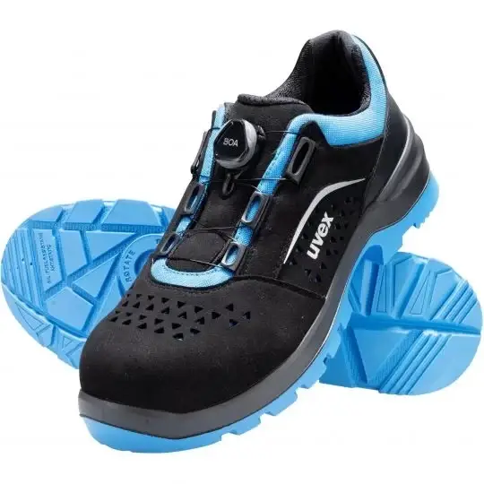 Захисне взуття кросівки Uvex 2 xenova perforated S1 P SRC з системою Boa® Fit р. 43