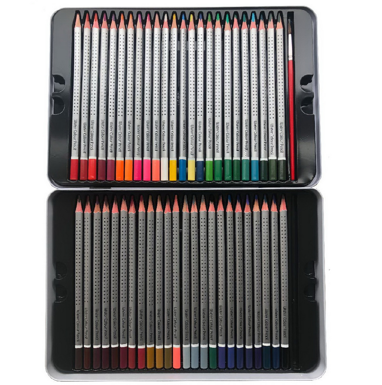 Набір акварельних олівців HERO 48 шт. в металевій коробці - фото 6