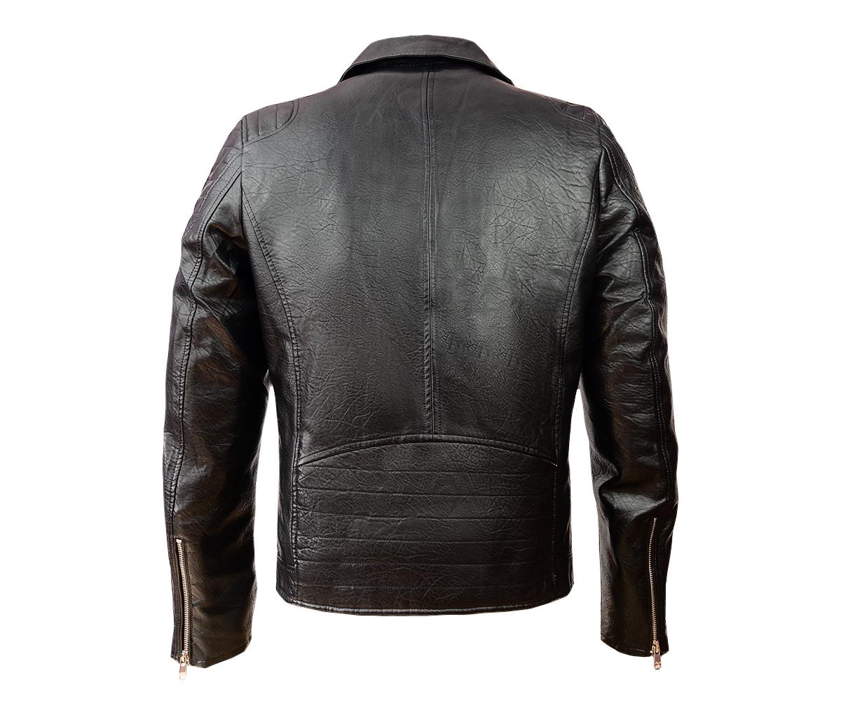 Куртка косуха Men's Style KS-8NVE з натуральної шкіри р. 48 Black (8054193) - фото 3 Куртка косуха Men's Style KS-8NVE з натуральної шкіри р. 48 Black (8054193) - фото 3