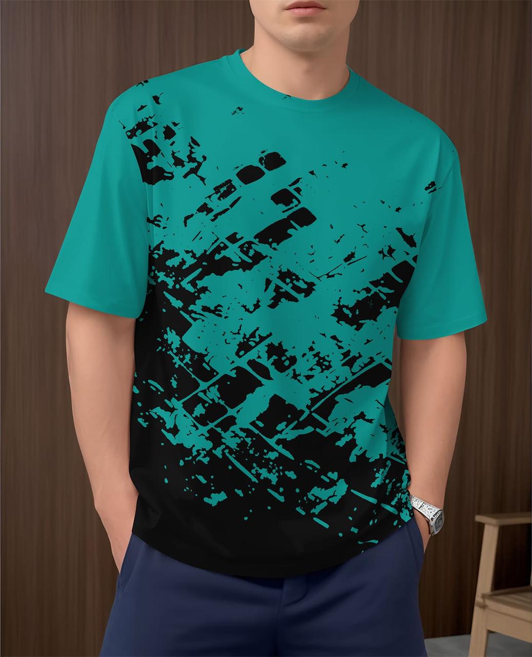 Футболка чоловіча Плиточки 2XL Чорний (400296)