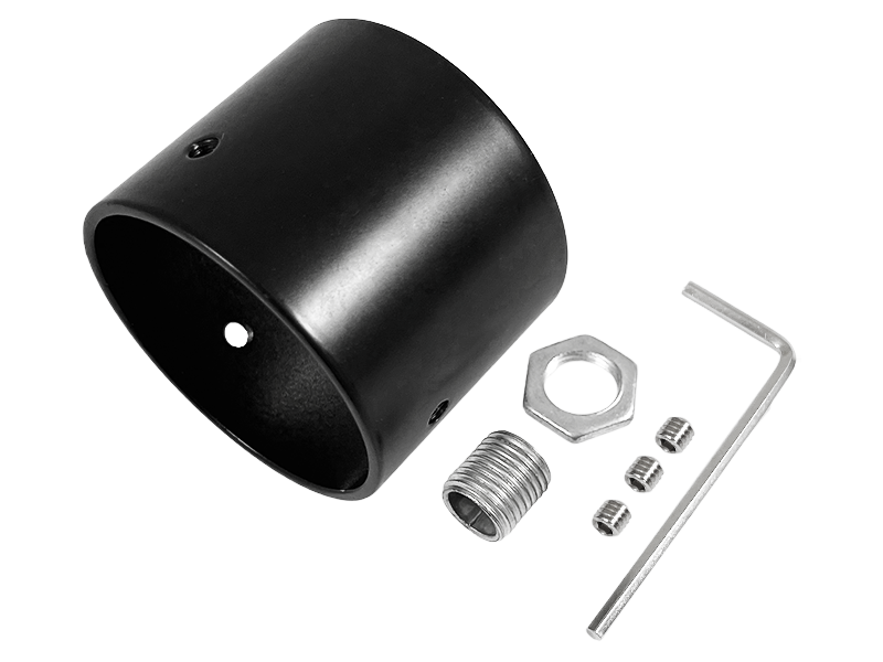 Заглушка LEDUA СП-10 для силиконового LED профиля ⌀ 40 мм с отверстием для кабеля Черный (8496)