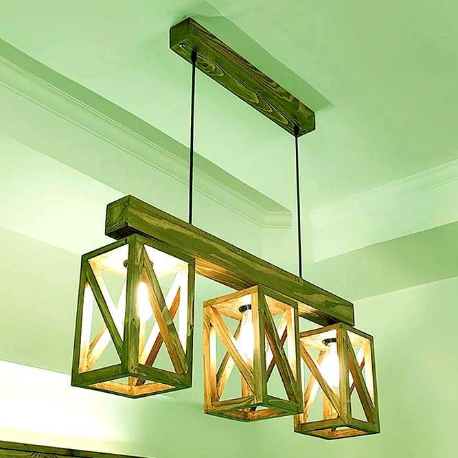 Подвесной светильник из дерева Гарико Мускат (ЛЮС-004207)