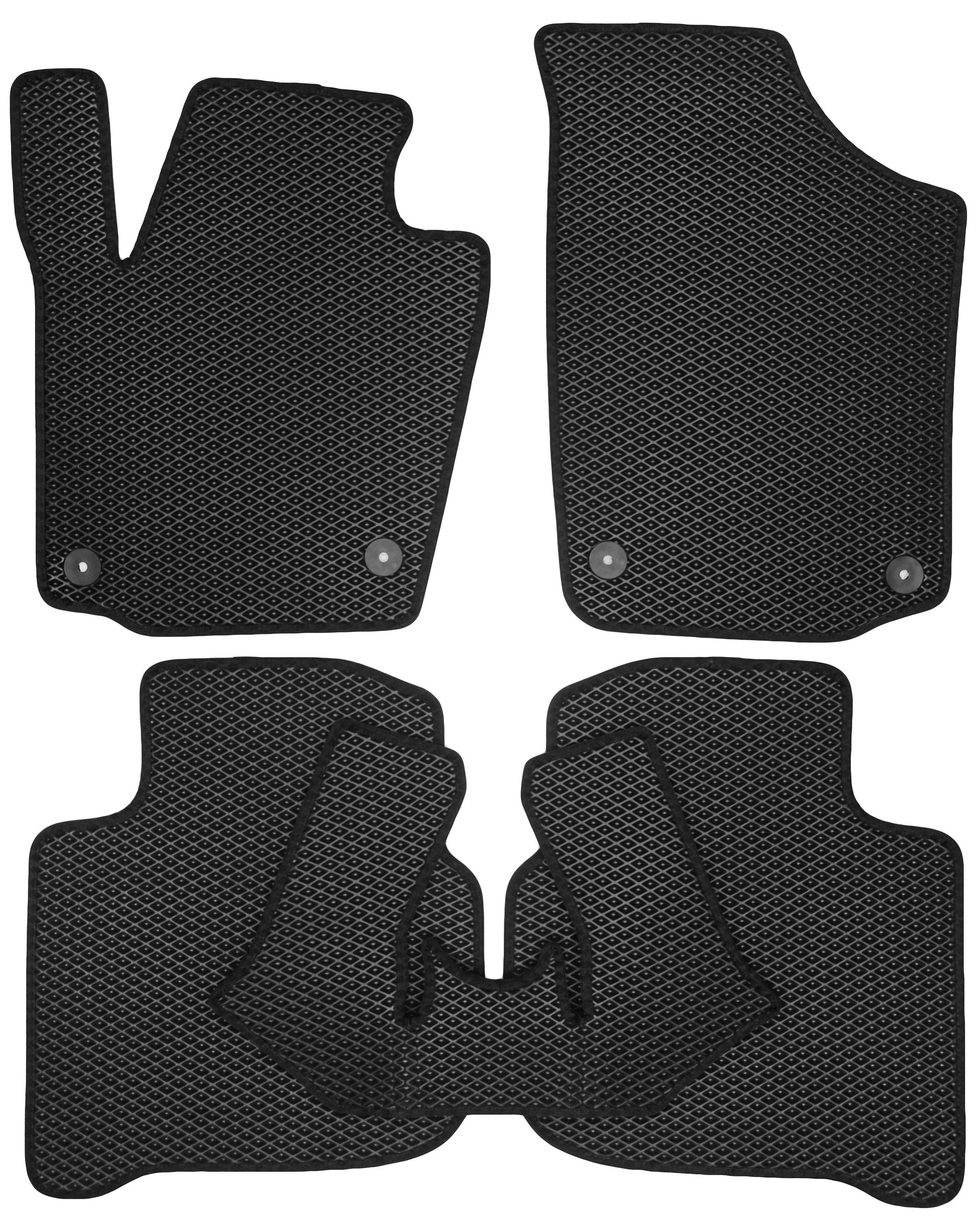 Коврики в салон для Seat Toledo '12- EVA-полимерные Черный Коврики в салон для Seat Toledo '12- EVA-полимерные Черный