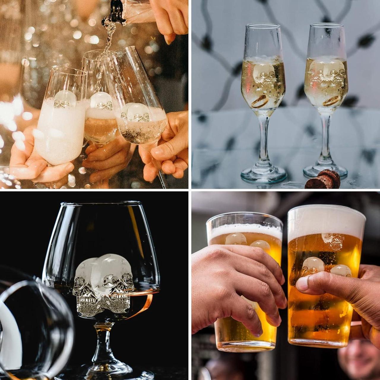 Форма для льоду силіконова Череп 4 комірки Чорний (Е051589) - фото 10 Форма для льоду силіконова Череп 4 комірки Чорний (Е051589) - фото 10