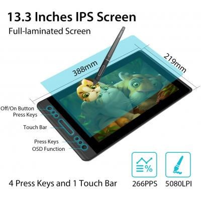 Графічний монітор-планшет Huion Kamvas 13 (GS1331) - фото 3