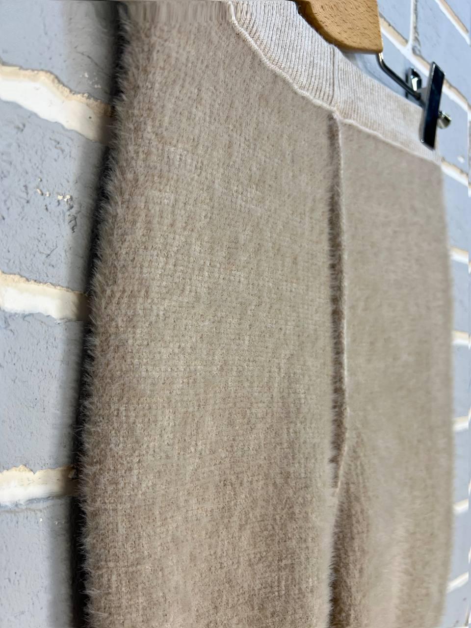 Лосины женские U 6161 вязка рубчик теплые с начесом на ангоре OS Бежевый (3180) - фото 3 Лосины женские U 6161 вязка рубчик теплые с начесом на ангоре OS Бежевый (3180) - фото 3