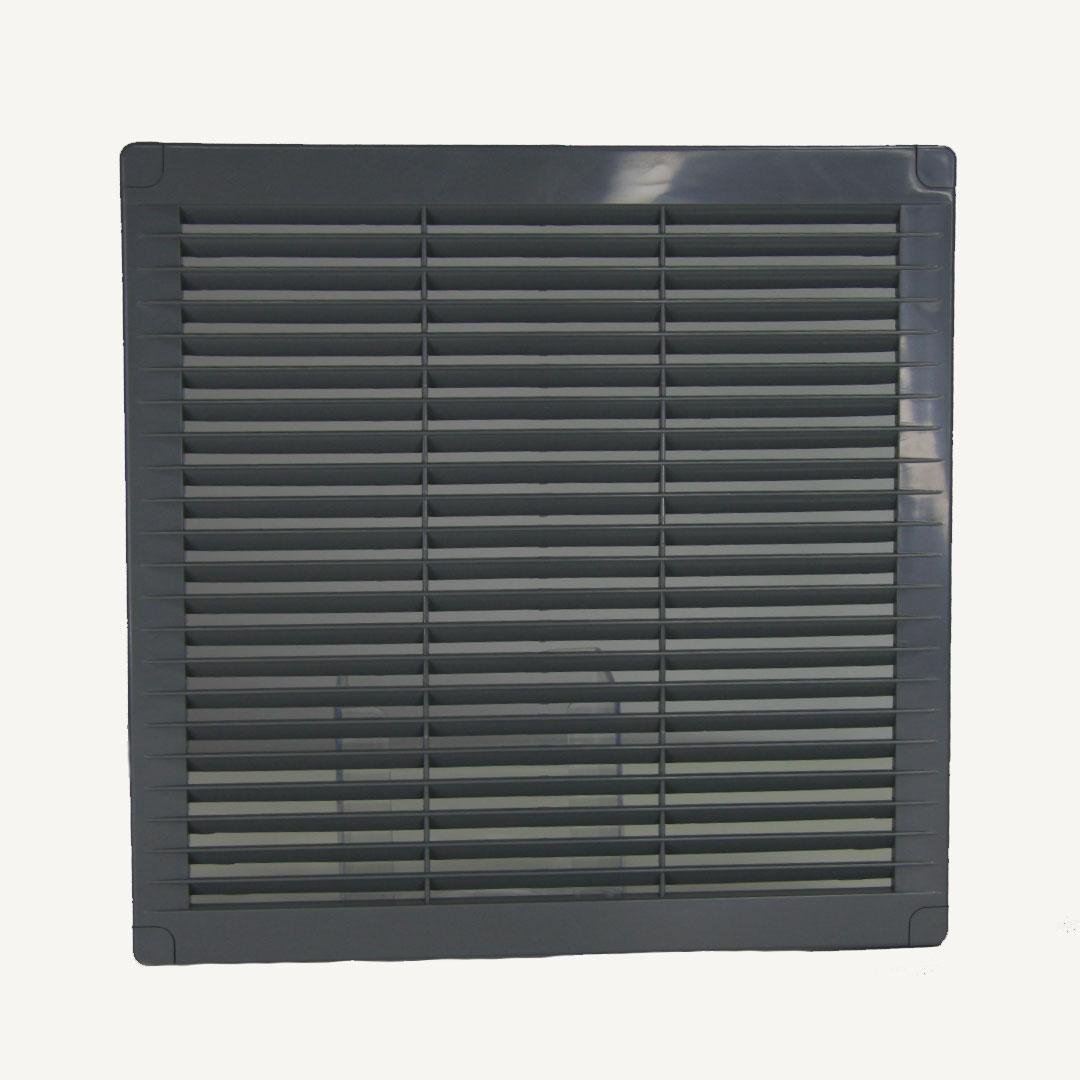 Вентиляционная решетка AirRoxy пластиковая накладная 300x300 мм Gray (02-334)