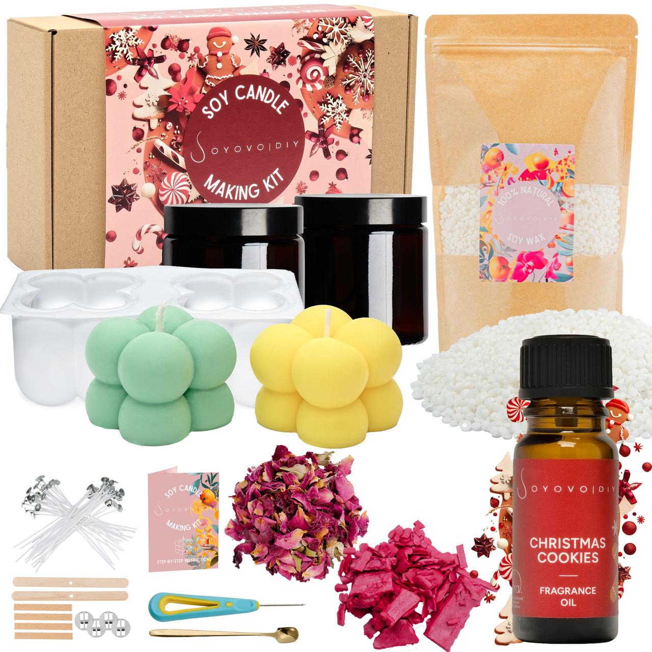 Набір для виготовлення соєвих свічок Diy квіти ефірна олія
