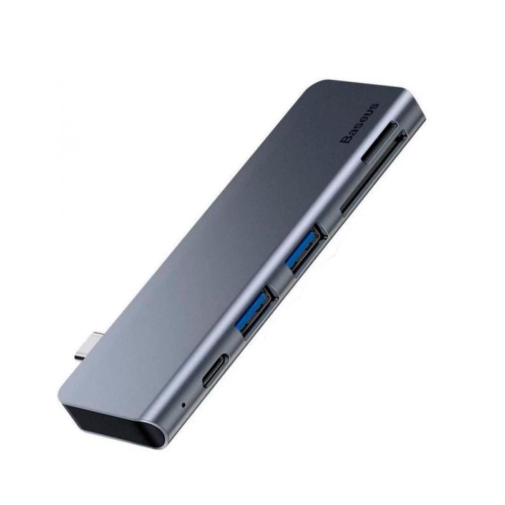 USB-хаб Baseus CAHUB-K0G USB Type-C Harmonica 5в1 Black (ts000072112000021360)