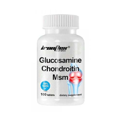 Хондропротектор для спорту IronFlex Glucosamine And Chondroitin And MSM 100 Tabs