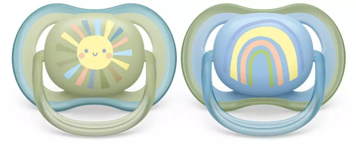 Пустышка Philips Avent Ultra Air для мальчиков 0-6 месяцев 2 шт.(143206) - фото 2 Пустышка Philips Avent Ultra Air для мальчиков 0-6 месяцев 2 шт.(143206) - фото 2