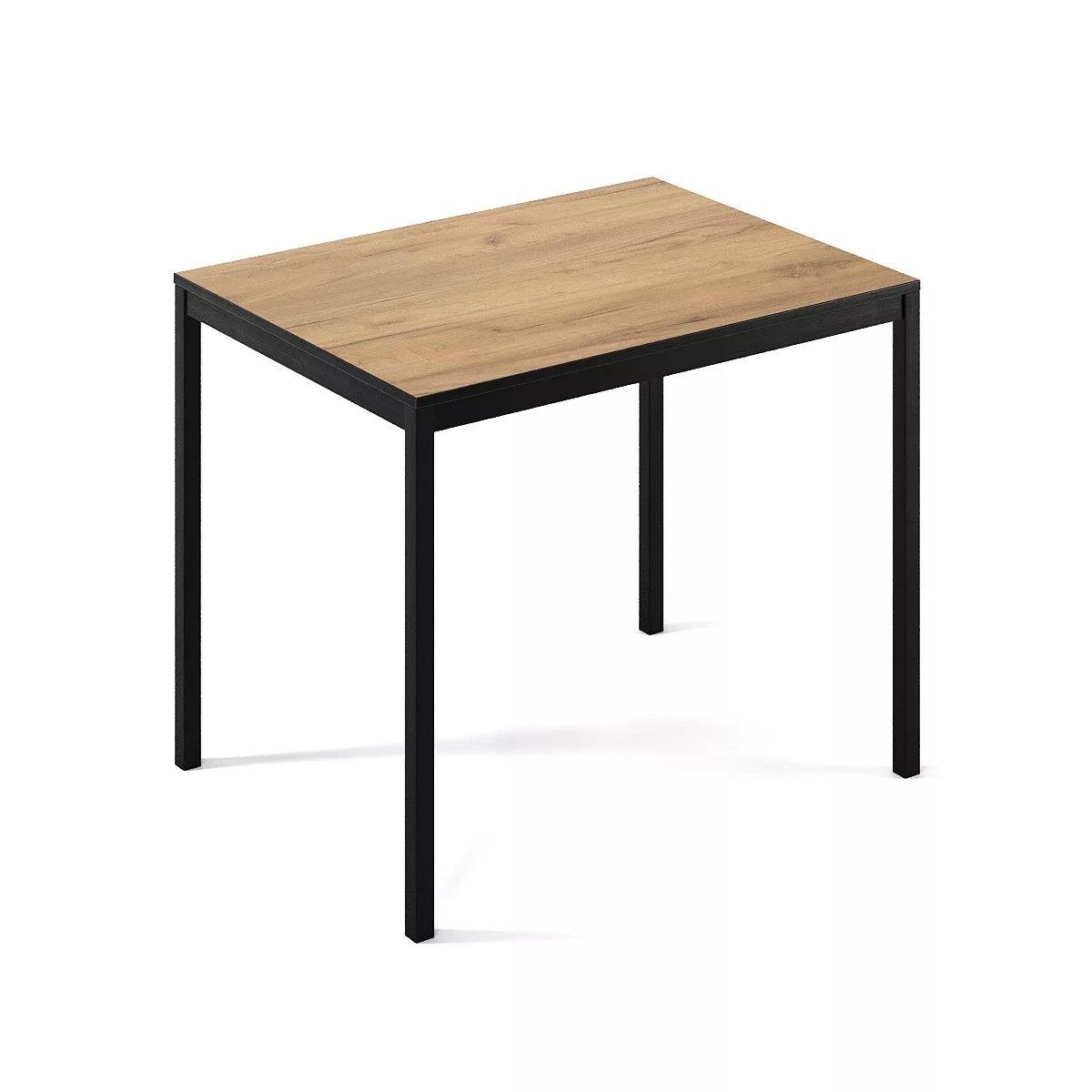 Обеденный стол ART IN HEAD Brevity Loft Mid ЛДСП/металл 90х67 см Дуб крафт золотой/Черный (TB02120000030) - фото 1 Обеденный стол ART IN HEAD Brevity Loft Mid ЛДСП/металл 90х67 см Дуб крафт золотой/Черный (TB02120000030) - фото 1