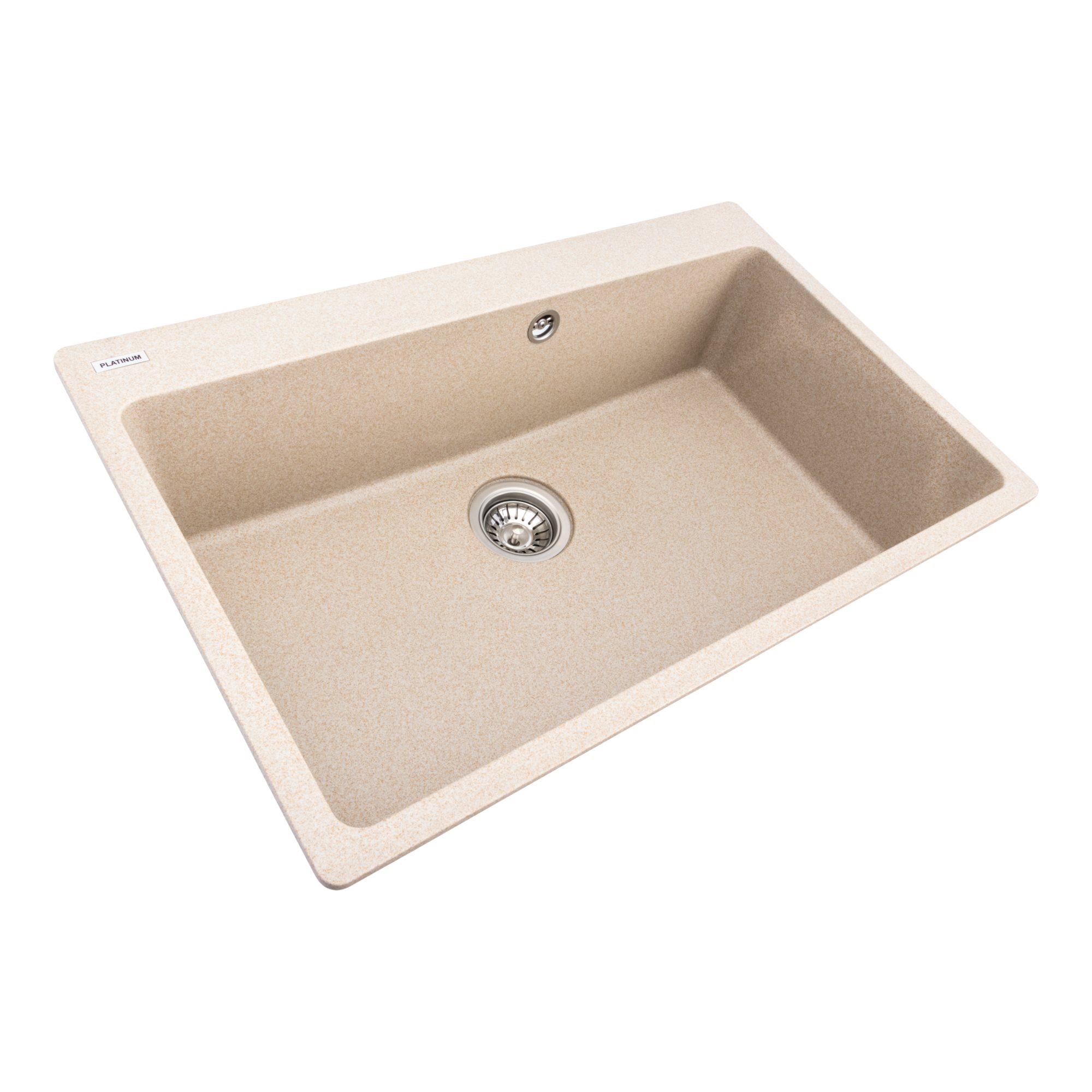 Мойка для кухни гранитная Platinum 7850 Bogema матовая Сафари - фото 2 Мойка для кухни гранитная Platinum 7850 Bogema матовая Сафари - фото 2