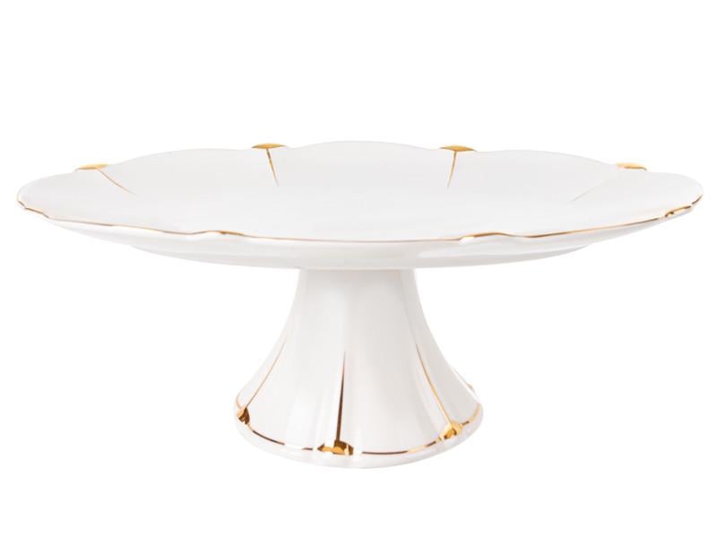 Блюдо порцелянове овальне на ніжці Lefard 30,5 см (2494088817)