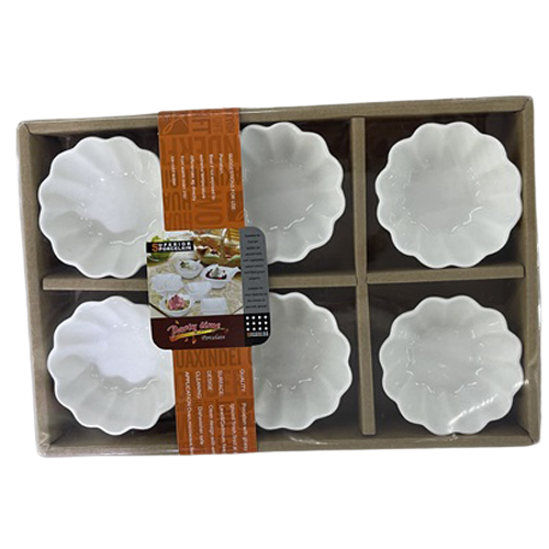 Набор фарфоровых соусниц Stenson 6 шт. (7265)