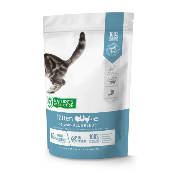 Сухой корм для котят с домашней птицей Nature's Protection Kitten 400 г (NPS45757)