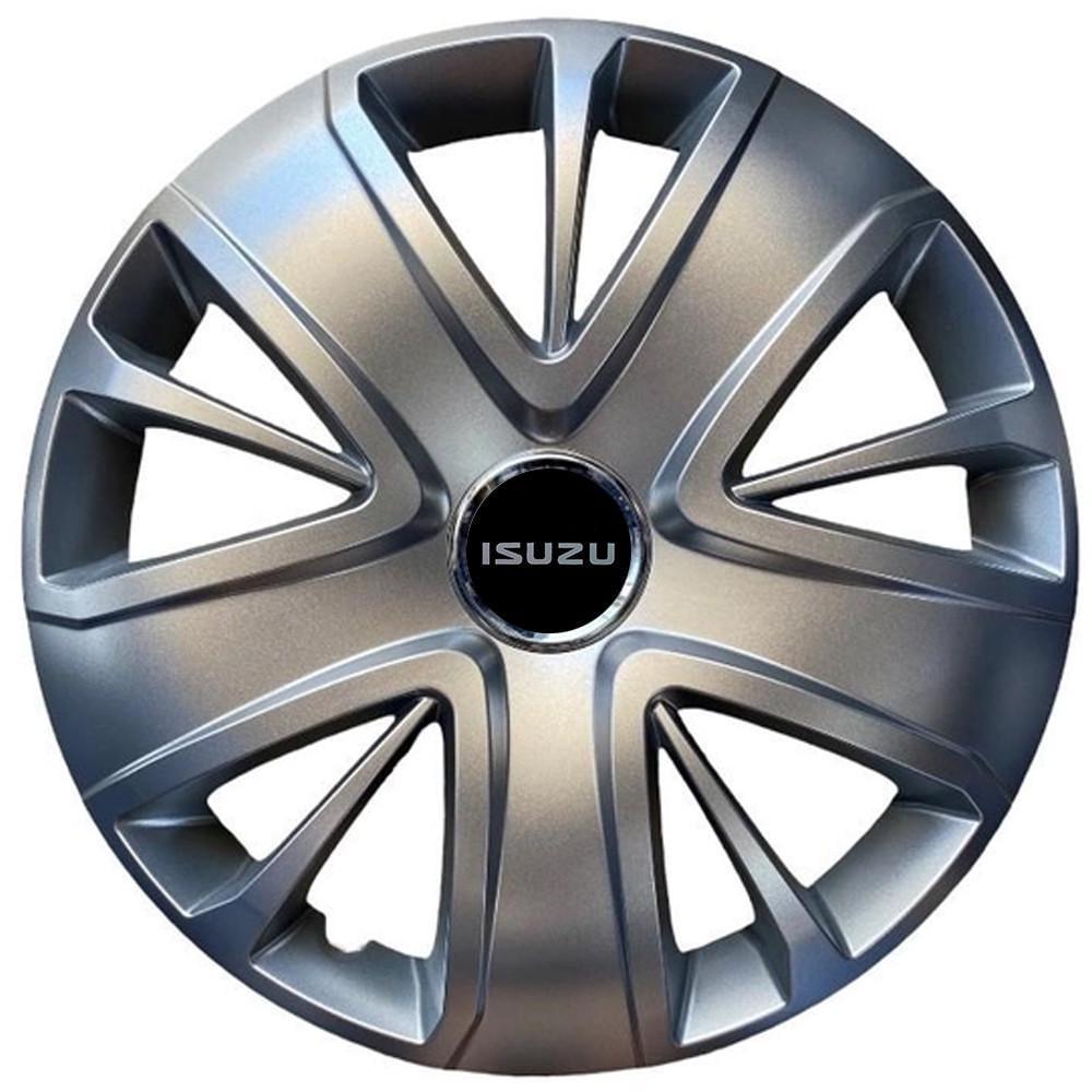 Ковпаки SJS 341 з логотипом Isuzu R15 4 шт. Сріблястий (2789080064)
