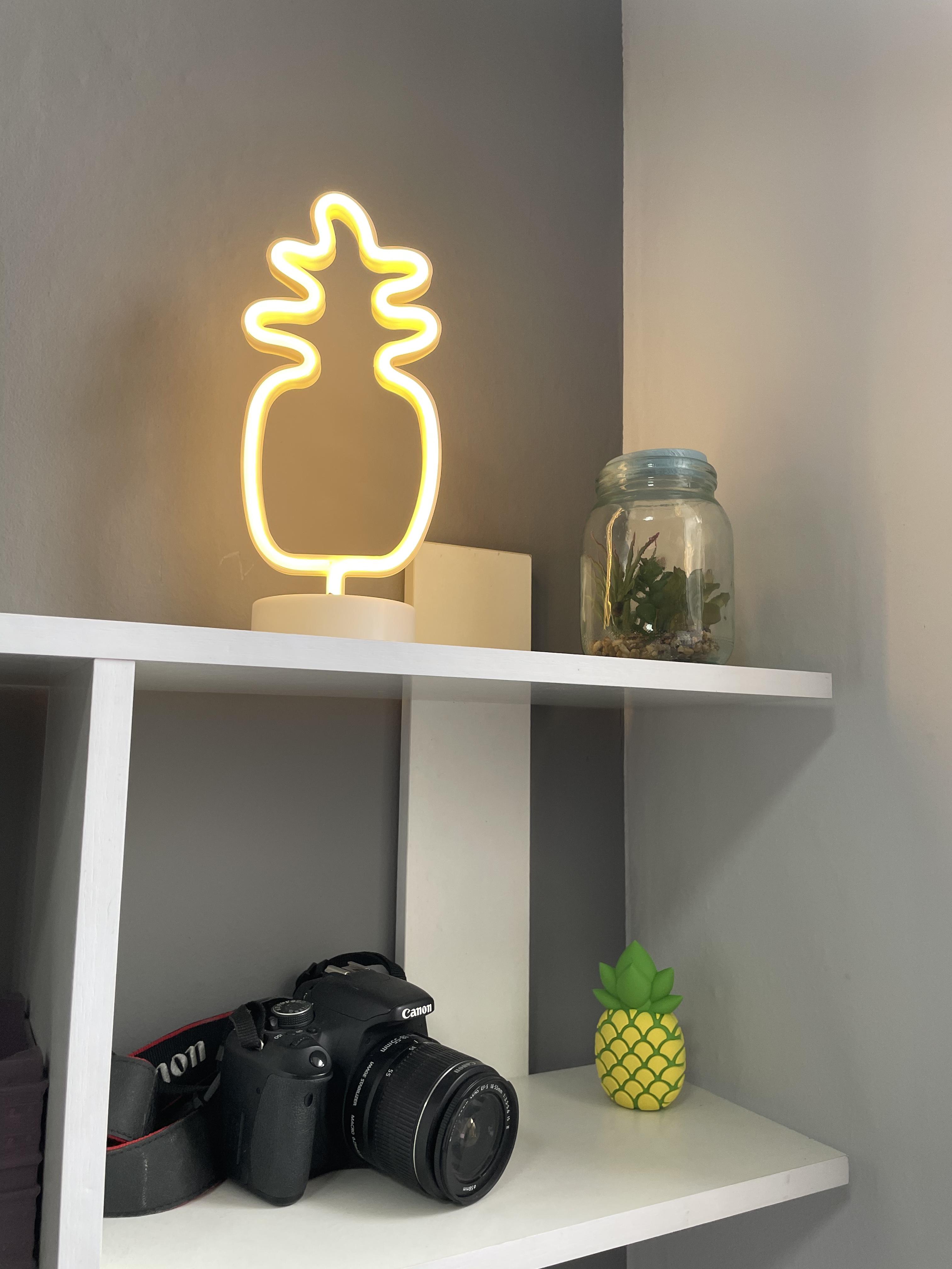 Неоновий нічник Decoration Lamp Pineapple Жовтий - фото 6