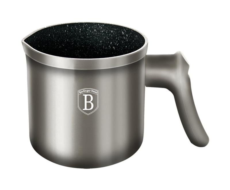 Кружка для кип'ятіння молока Berlinger Haus Carbonмармурове антипригарне покриття 1 л (BH-1700)