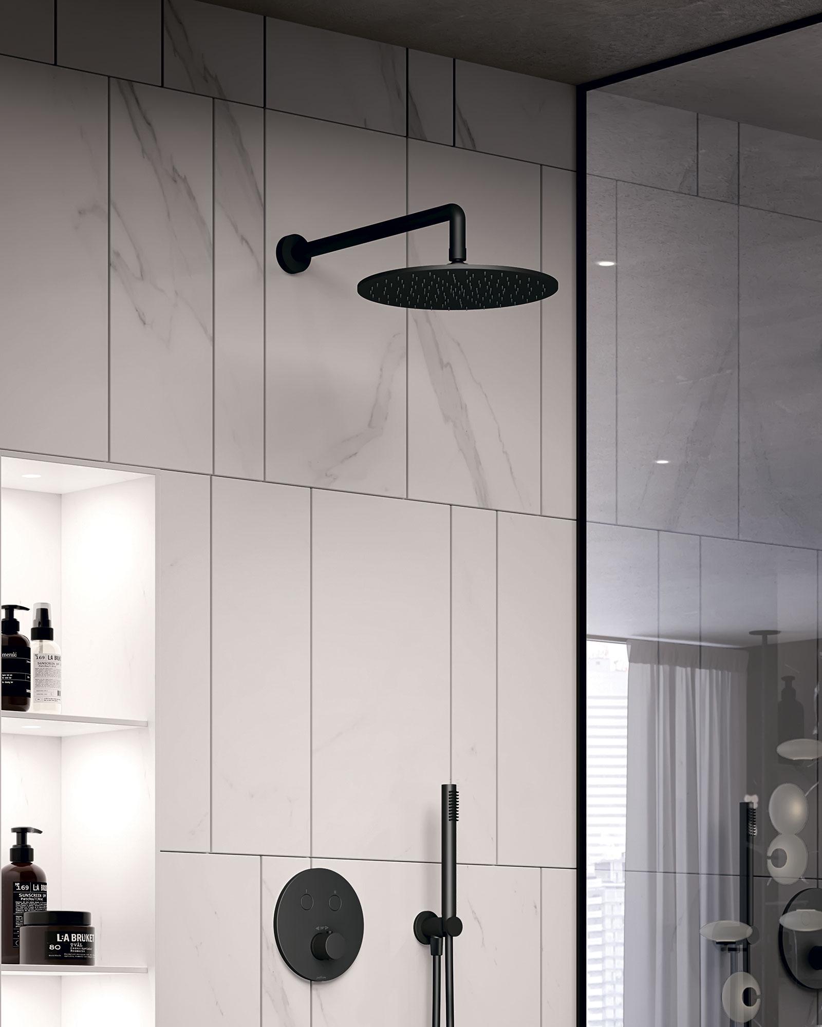 Кронштейн для верхнего душа Paffoni Light Черный (ZSOF034NO) - фото 5 Кронштейн для верхнего душа Paffoni Light Черный (ZSOF034NO) - фото 5