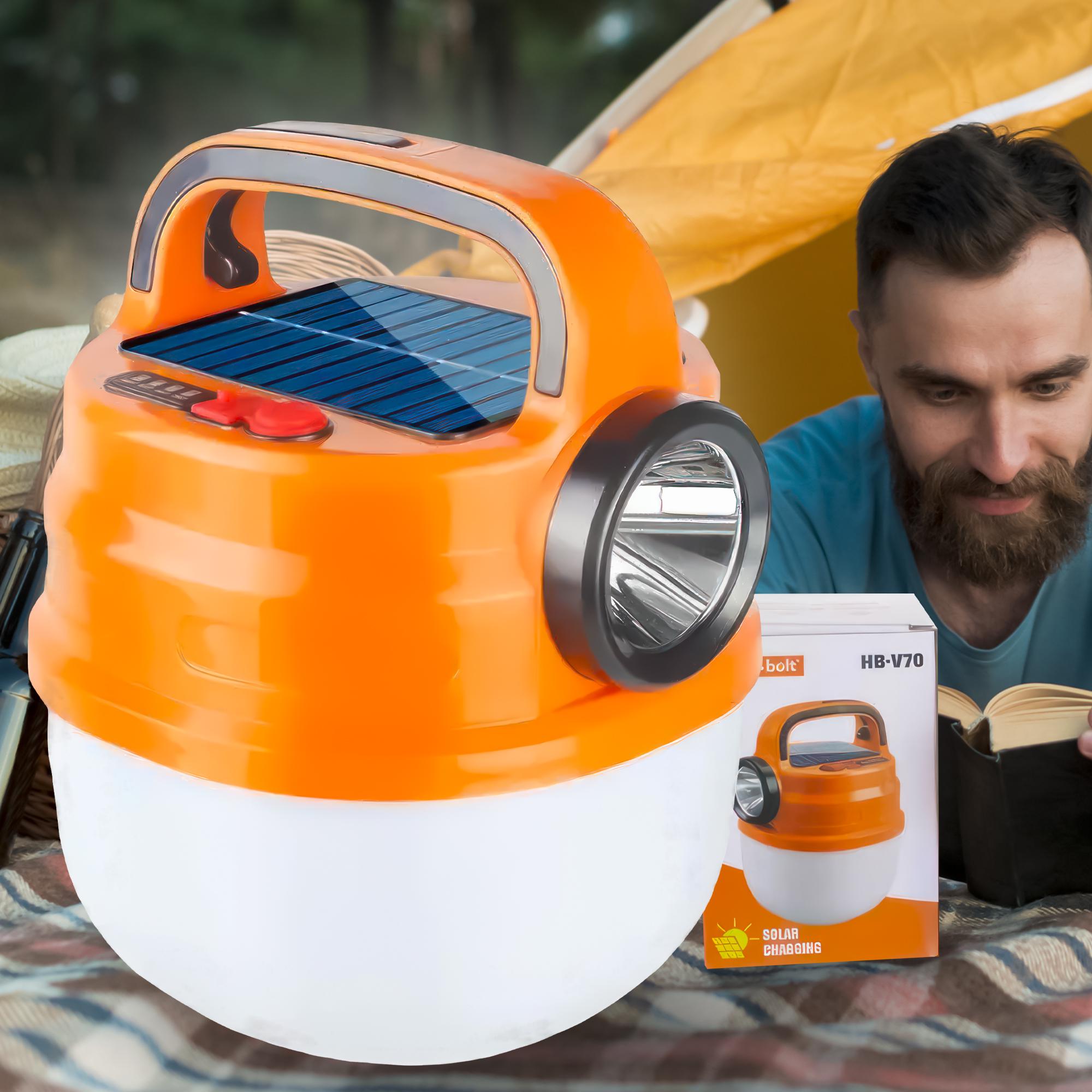 Ліхтар HB-V80 Solar Camping Light Orange - фото 3 Ліхтар HB-V80 Solar Camping Light Orange - фото 3