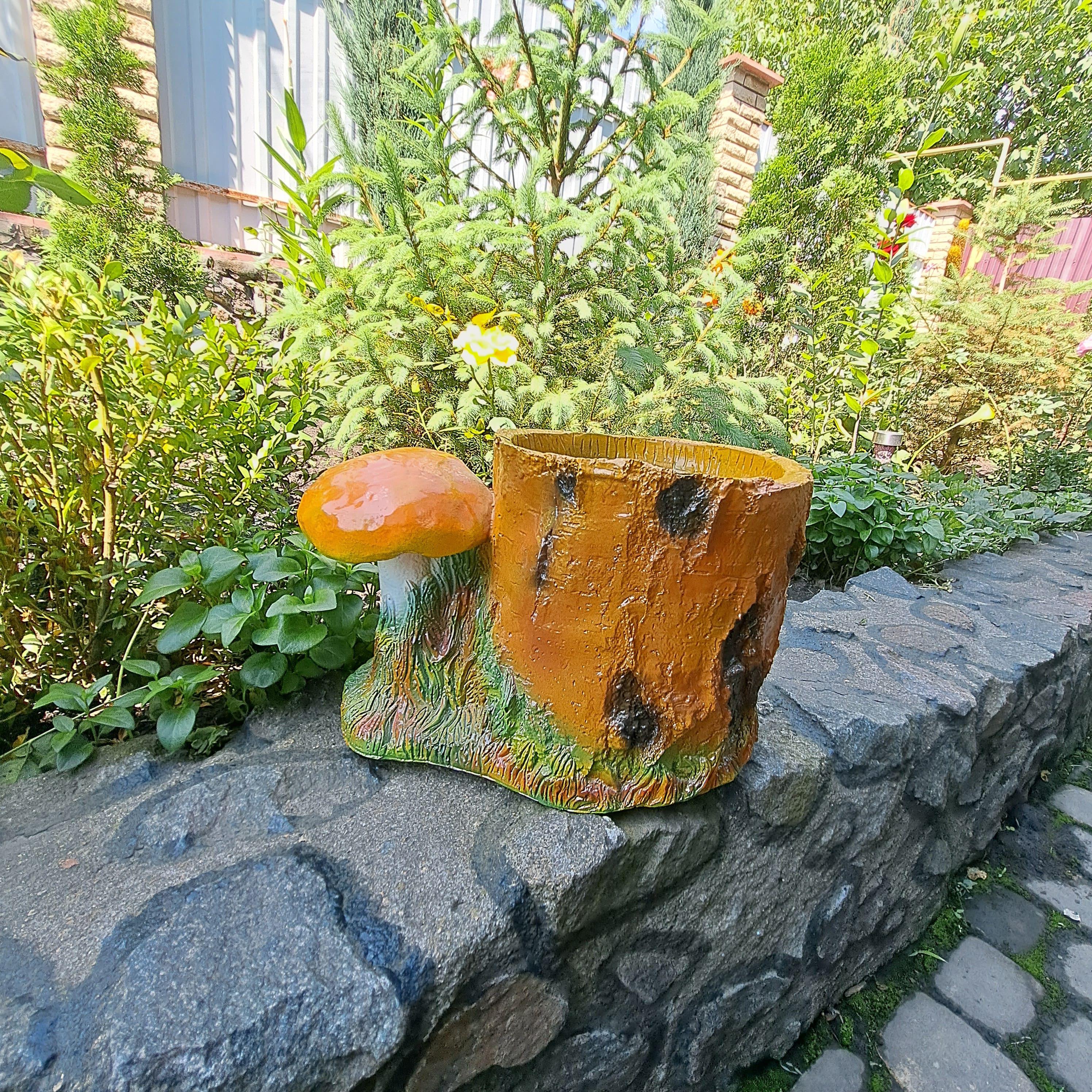 Подставка для цветов Пенек березовый рыжий (18784958) - фото 3 Подставка для цветов Пенек березовый рыжий (18784958) - фото 3