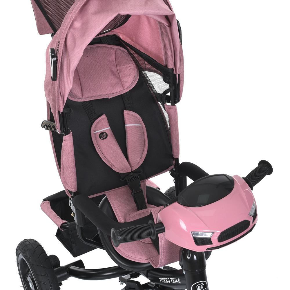 Дитячий велосипед триколісний Turbo Trike MT 1006 гумові колеса Рожевий (294212915) - фото 4