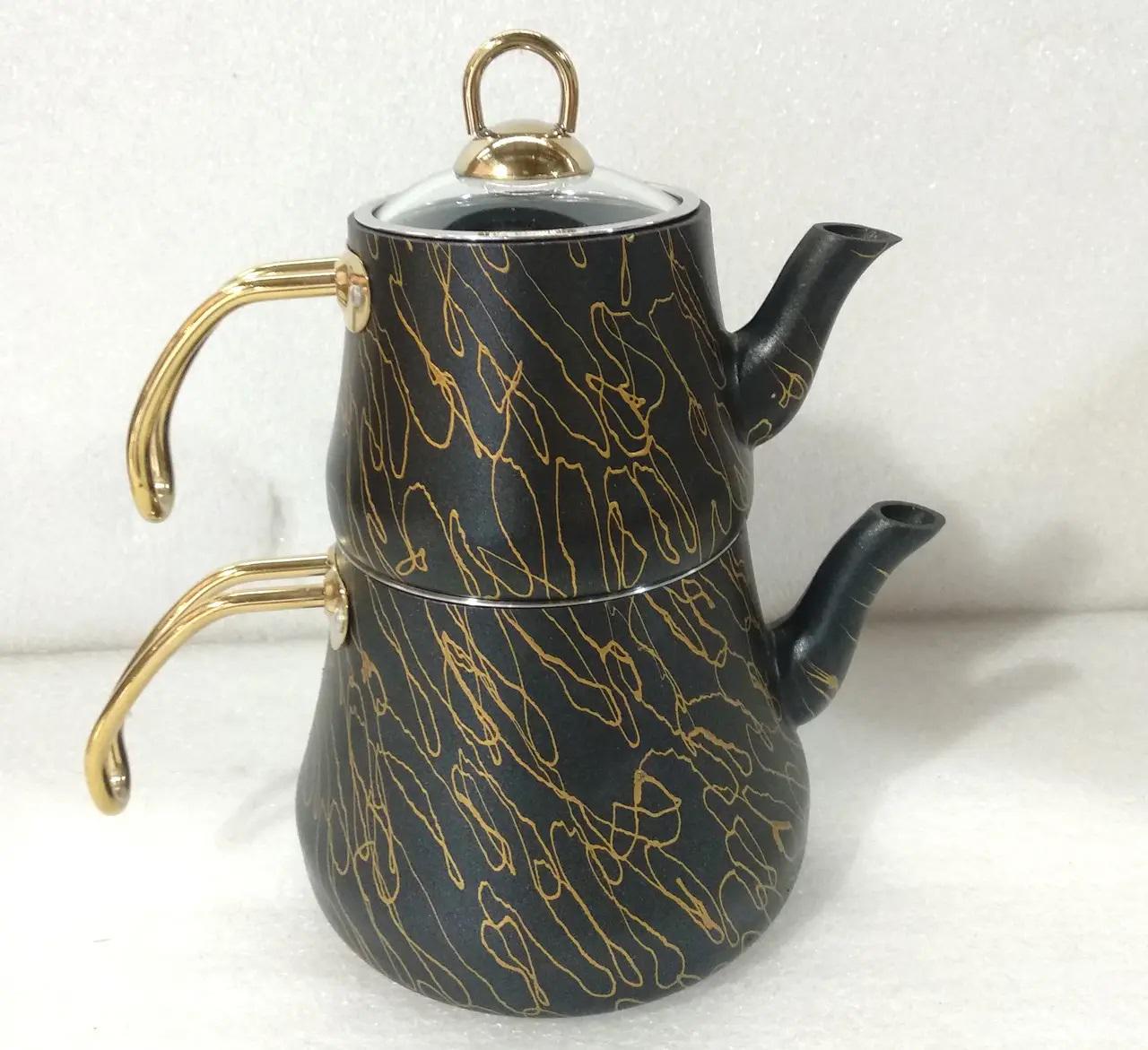 Чайник двухярусный O.M.S. Collection 8204 M 0,8/1,8 л Gold (88495) - фото 5 Чайник двухярусный O.M.S. Collection 8204 M 0,8/1,8 л Gold (88495) - фото 5