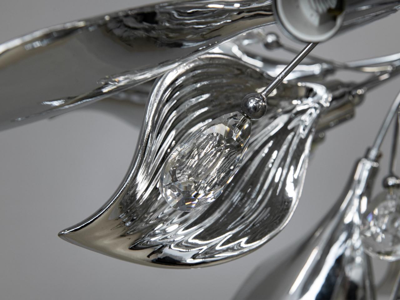 Люстра з керамічними елементами на кухню 7229-6PHR-LS на 6 ламп Хром (2511343138) - фото 7