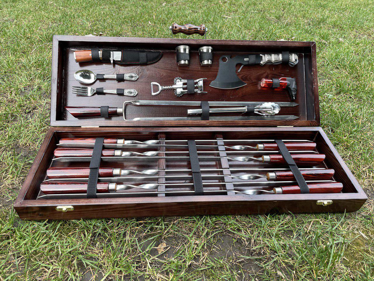 Набор шампуров Лесной 3 в кейсе (10611906)