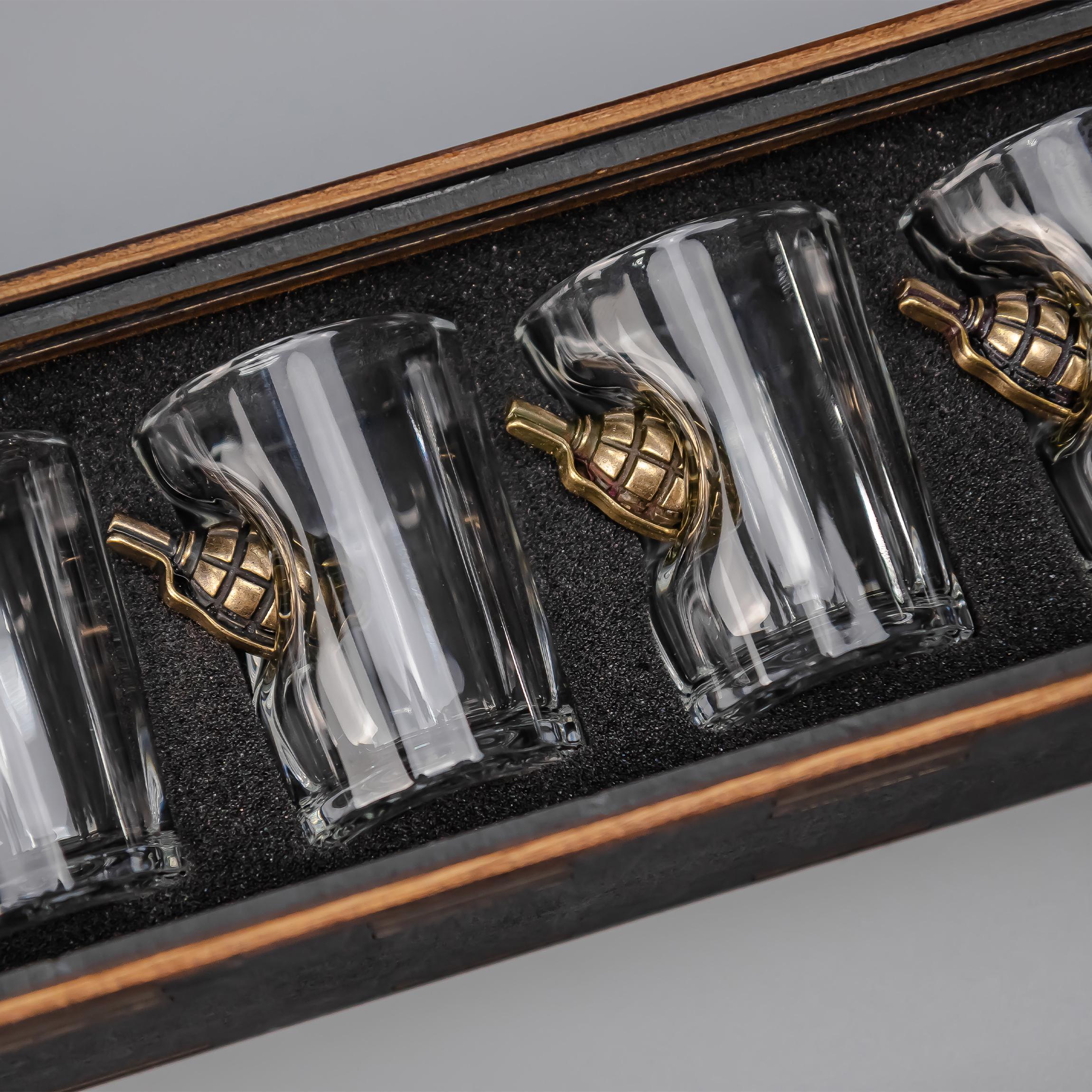 Набор граненых рюмок с лимонками с упаковкой (24847385) - фото 2 Набор граненых рюмок с лимонками с упаковкой (24847385) - фото 2