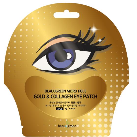 Патчи для глаз с золотом и коллагеном Beauugreen Micro Hole Gold and Collagen Eye Patch (10914881)