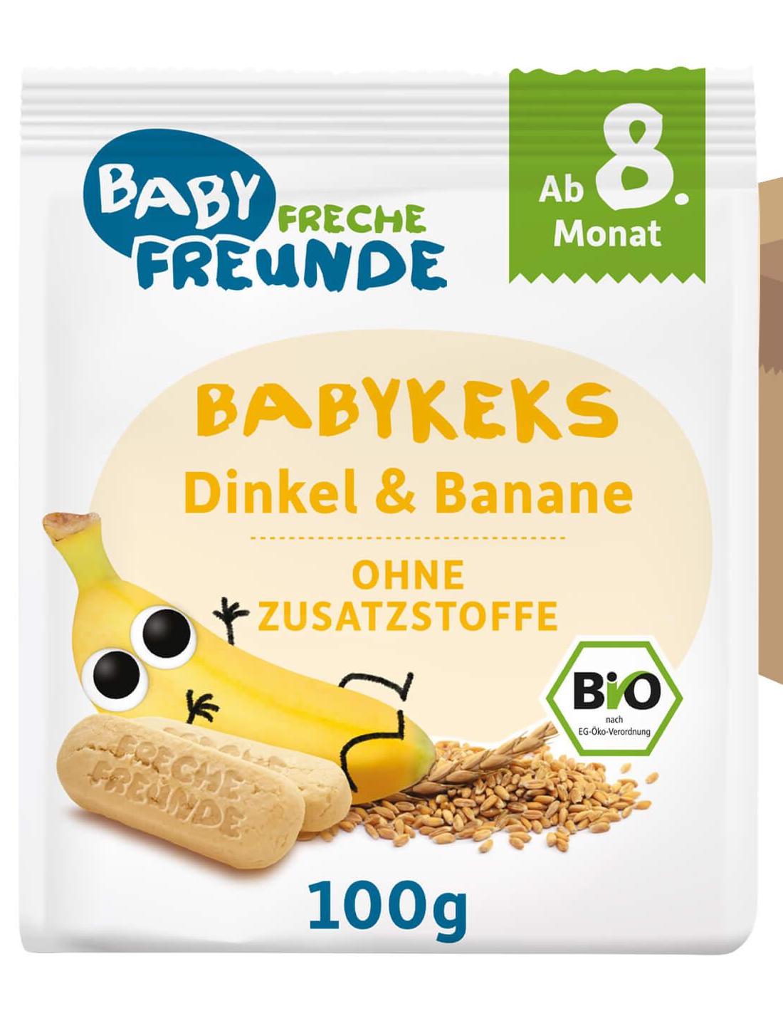 Печенье детское Freche Freunde из полбы и банана от 8 месяцев 100 г (28078504)