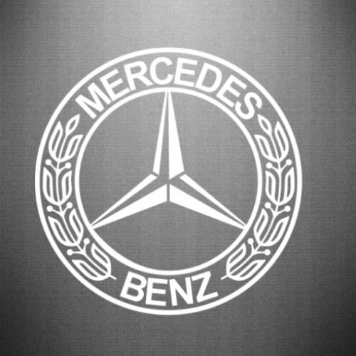 Наклейка Mercedes Benz 39,9x40 см Белый (21561183)