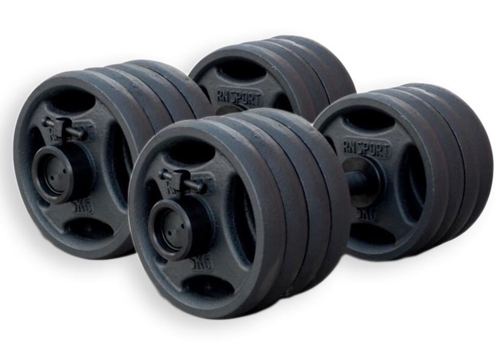 Гантели олимпийские металлические RN-Sport 46 кг 2 шт. (2764274494) - фото 1 Гантели олимпийские металлические RN-Sport 46 кг 2 шт. (2764274494) - фото 1