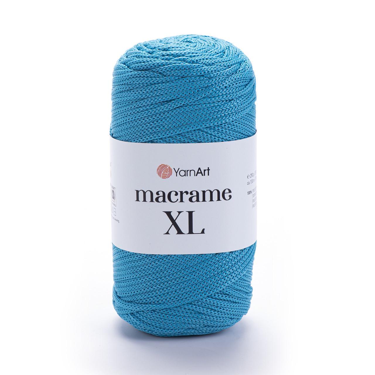 Шнур YarnArt Macrame XL полиэфирный 3 мм 250 г Ярко-голубой №152 (2330504228) Шнур YarnArt Macrame XL полиэфирный 3 мм 250 г Ярко-голубой №152 (2330504228)