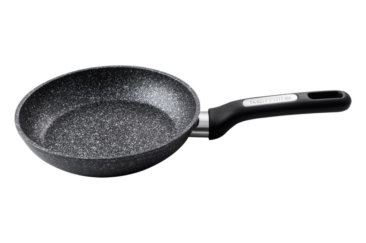 Сковорода антипригарная Kamille 200 мм Ilag Marble Black