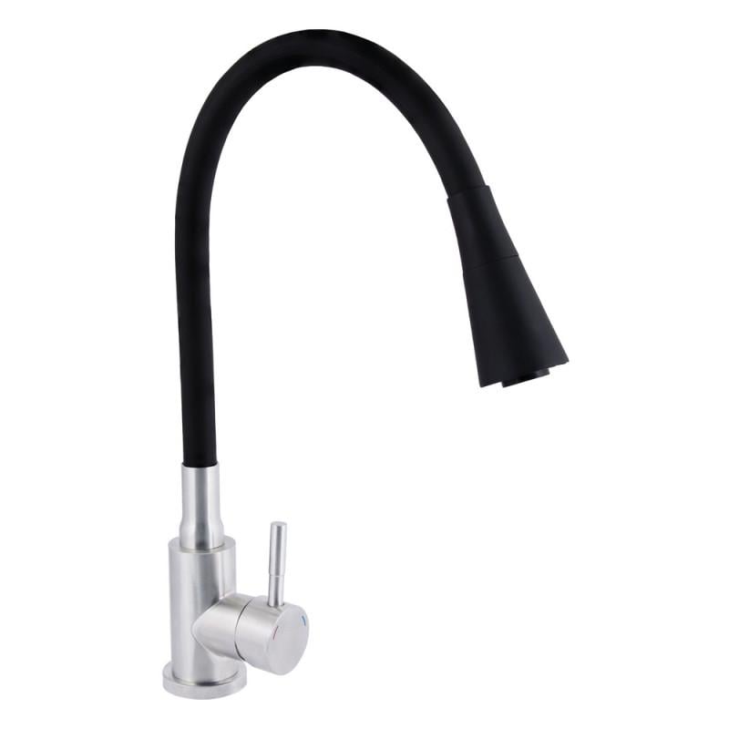 Змішувач для кухні Lidz Aria 015F31 K35 LDARI015F31BNK31872 з гнучким виливом Black/Nickel (36792377) Змішувач для кухні Lidz Aria 015F31 K35 LDARI015F31BNK31872 з гнучким виливом Black/Nickel (36792377)